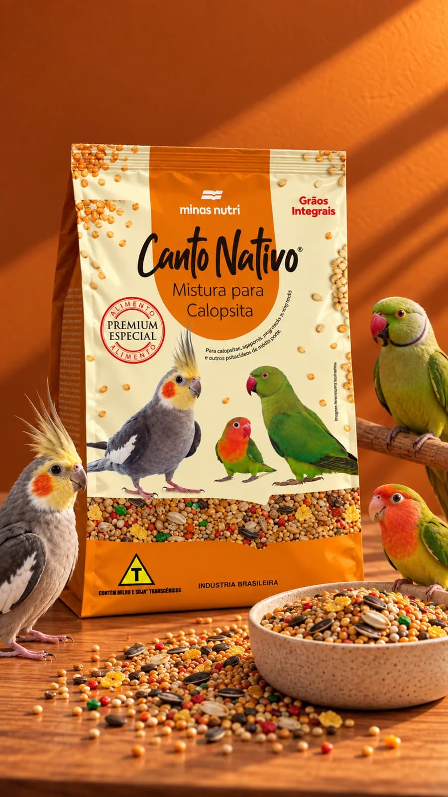Canto Nativo Mistura para Calopsita